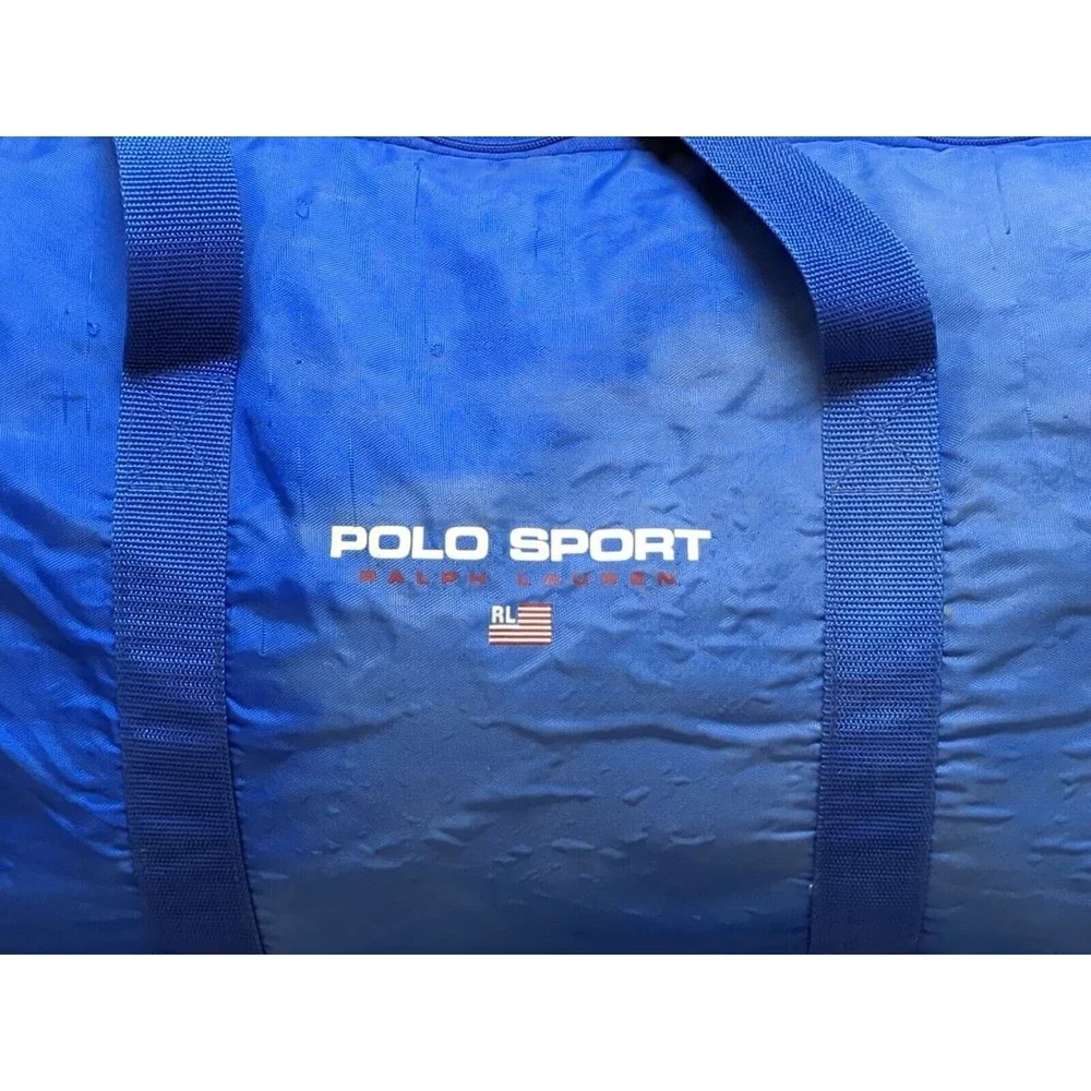 Vintage Polo Sport Ralph Lauren  Large Gym Duffle Weekender Bag VTG 1990s 90s‎